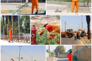 گوشه ای از فعالیت های روزانه واحد خدمات شهری شهرداری بندرسیریک به روایت تصویر خرداد ماه ۱۴۰۴